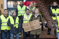 Gele hesjes in Nijmegen