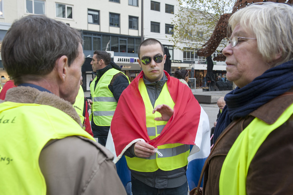 Gele hesjes in Nijmegen