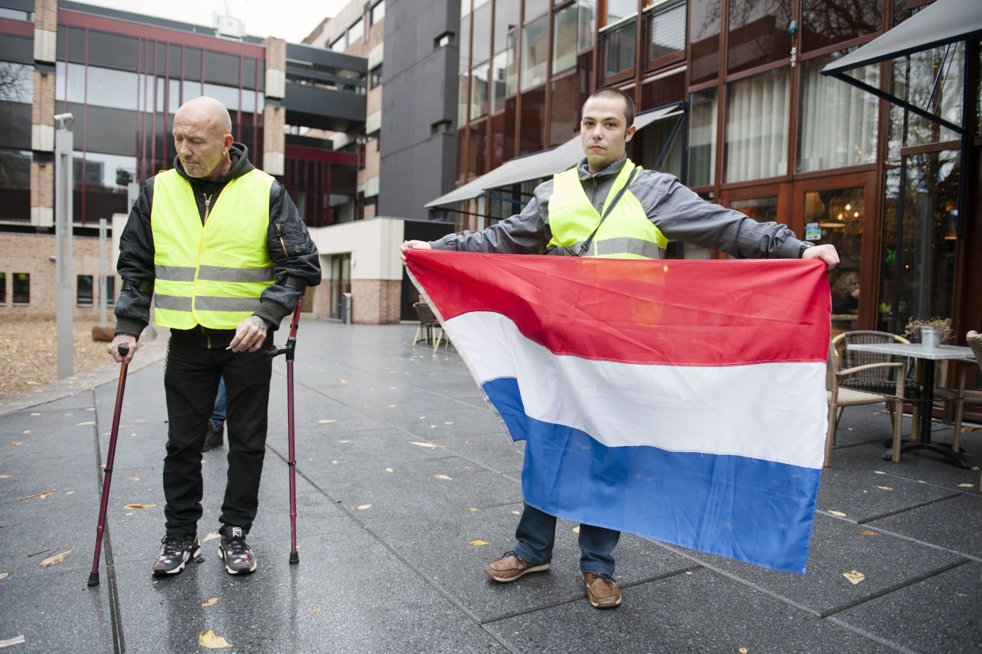 Gele hesjes in Nijmegen 8 dec 2018