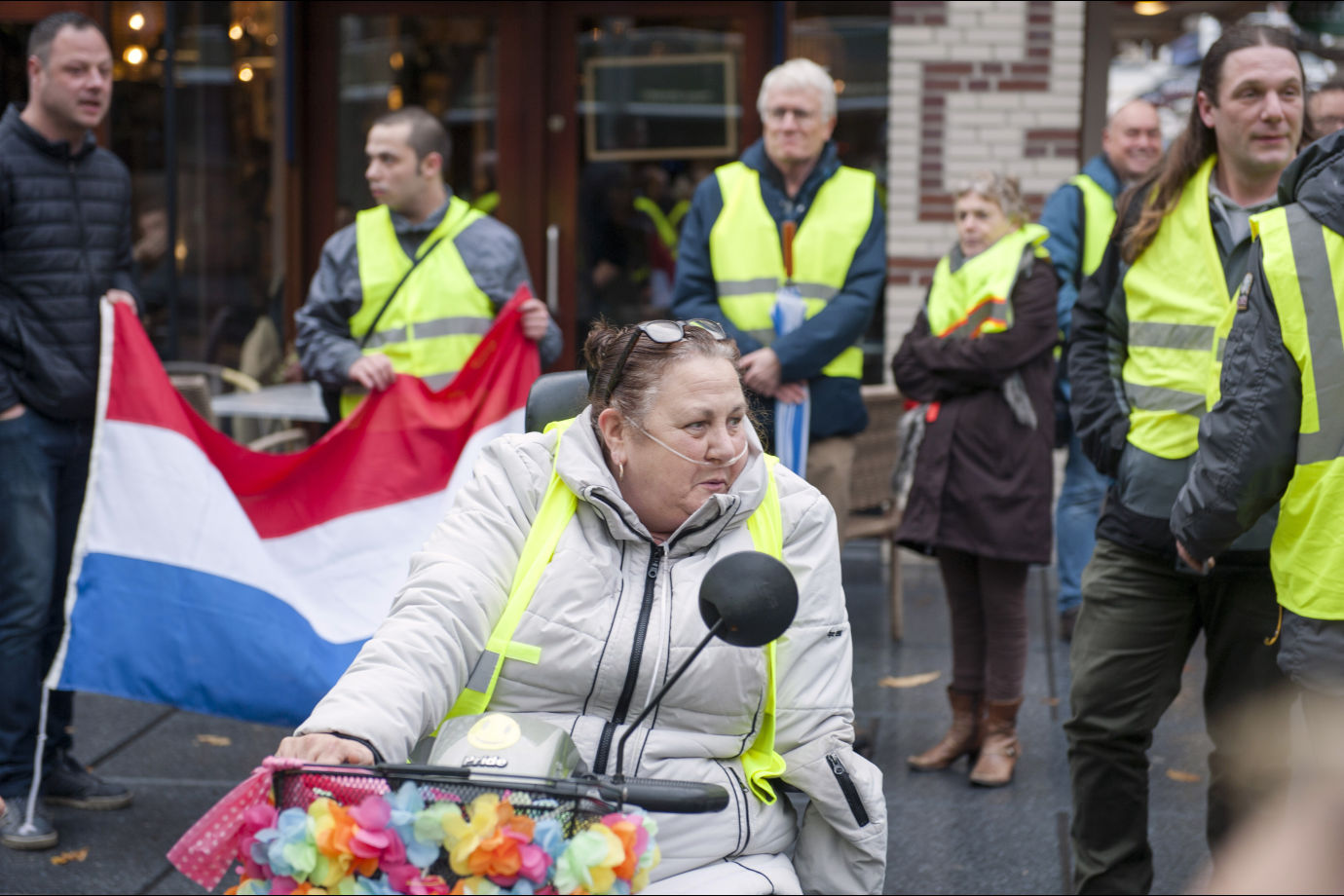 Gele hesjes in Nijmegen 8 dec 2018