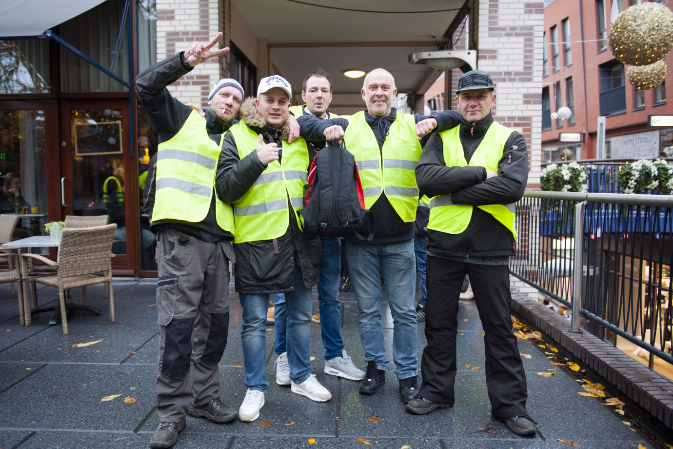 Gele hesjes in Nijmegen 8 dec 2018