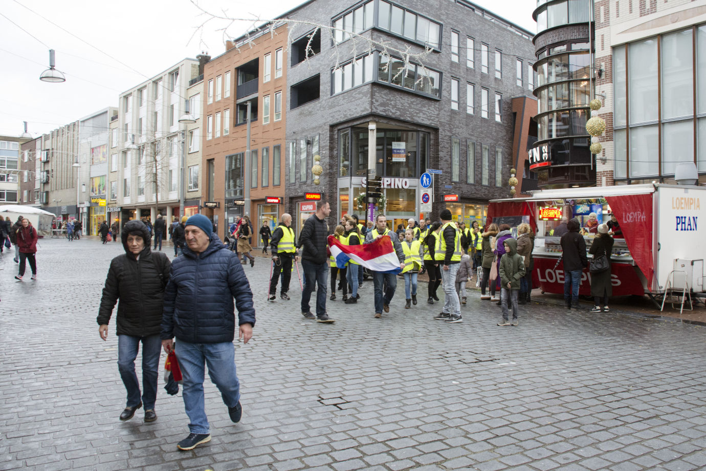 Gele hesjes in Nijmegen 8 dec 2018