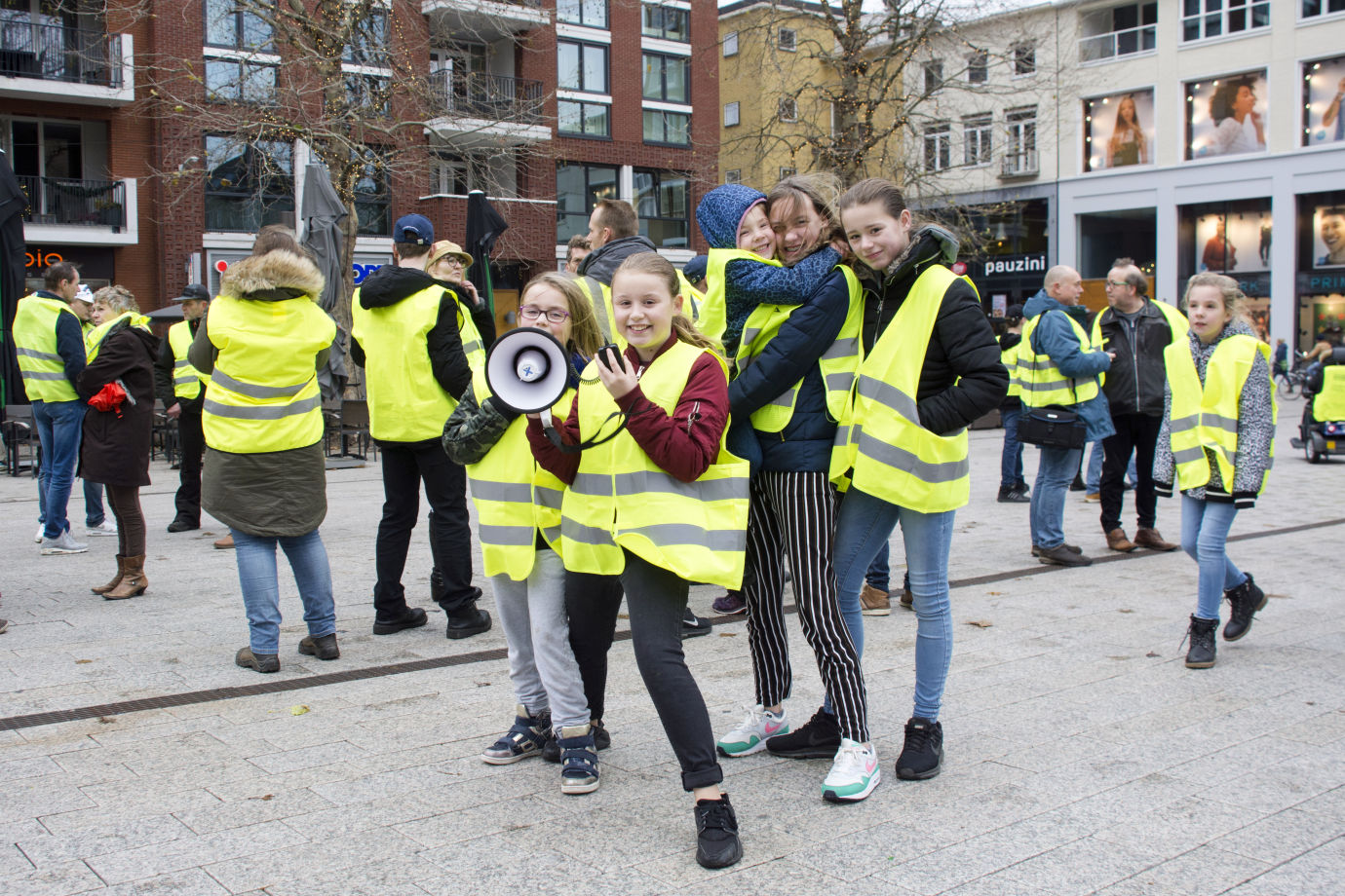 Gele hesjes in Nijmegen 8 dec 2018