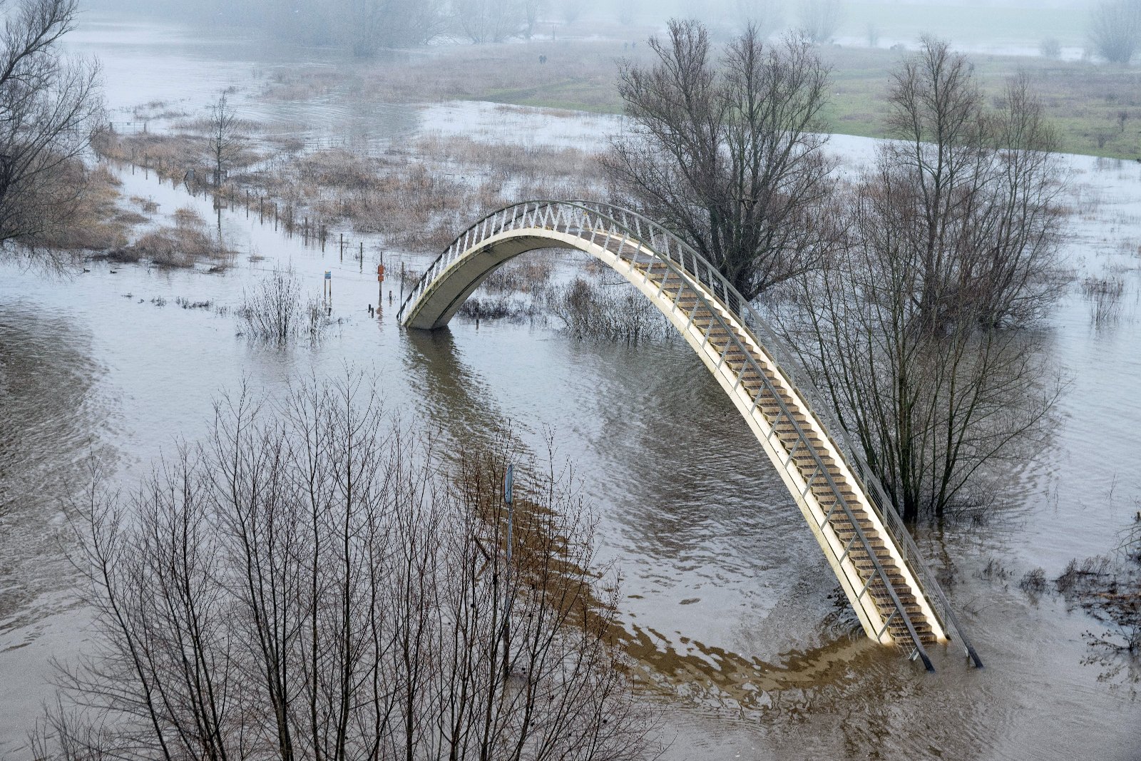 Hoog water Nijmegen 2021