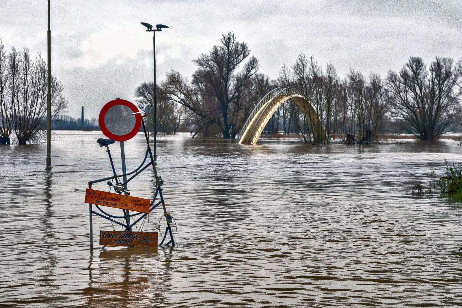 Hoog water Nijmegen 2021