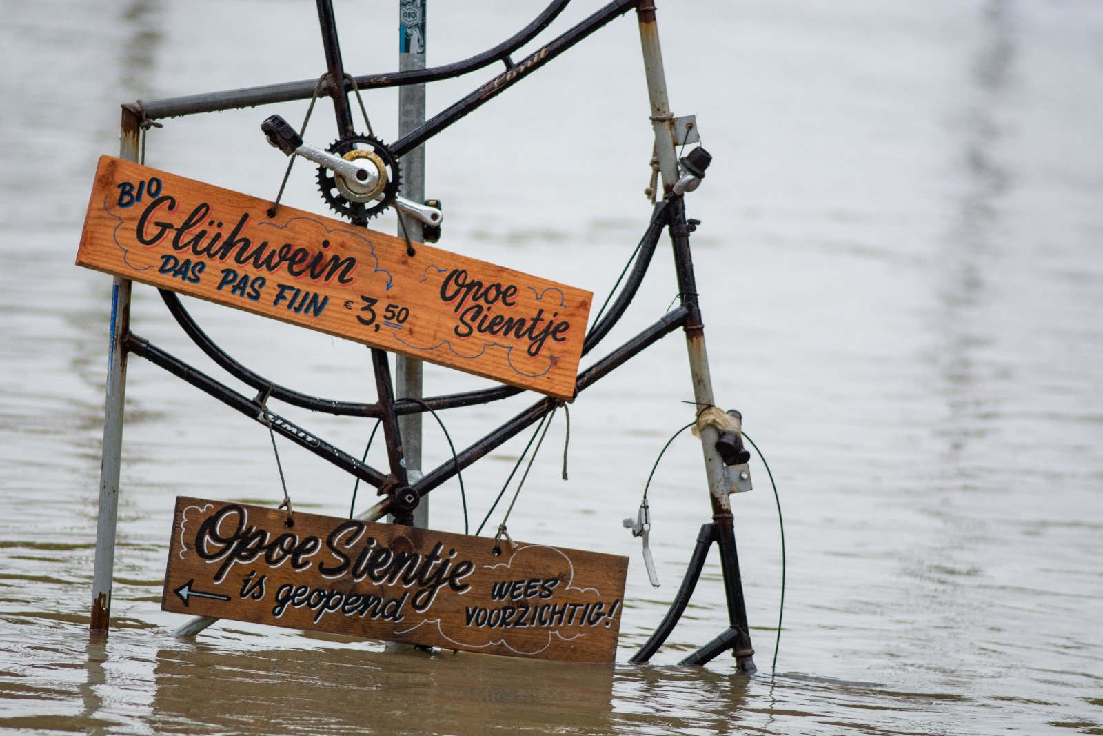 Hoog water Nijmegen 2021