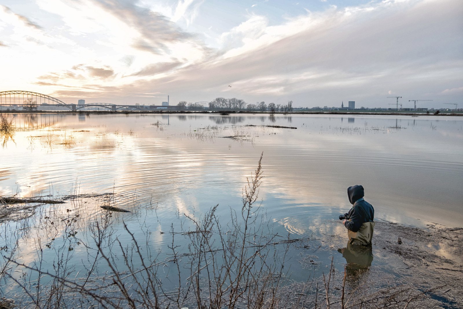 Hoog water Nijmegen 2021