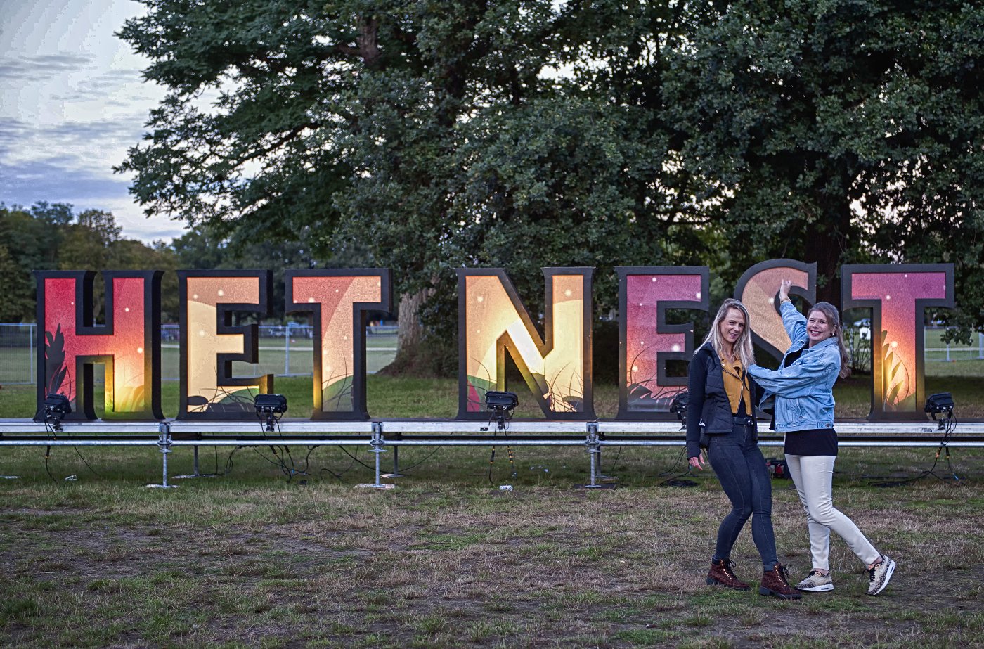 Nest in het park