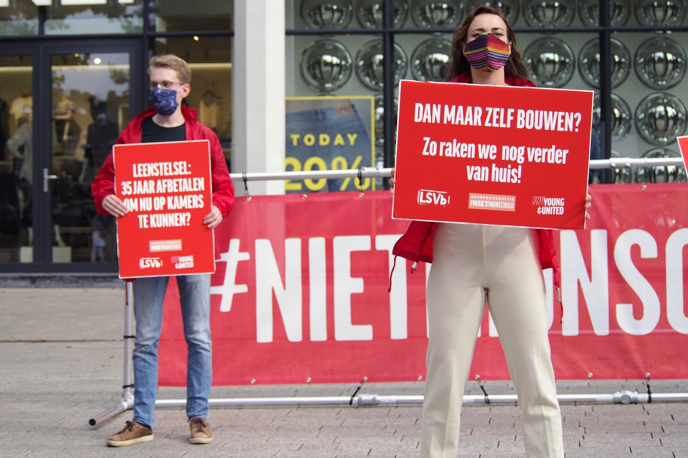 Studentenactie in Nijmegen