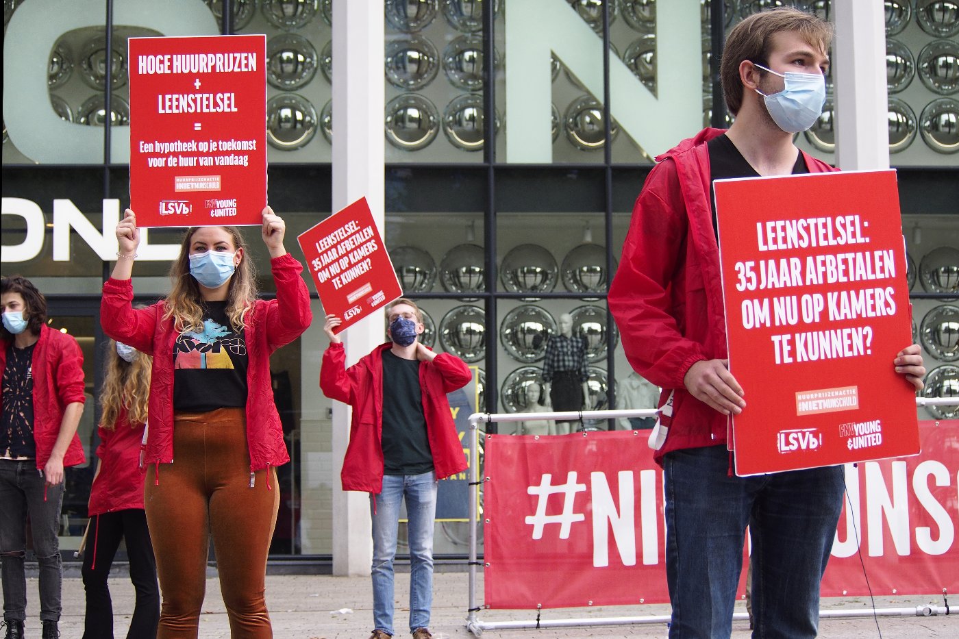 Studentenactie in Nijmegen