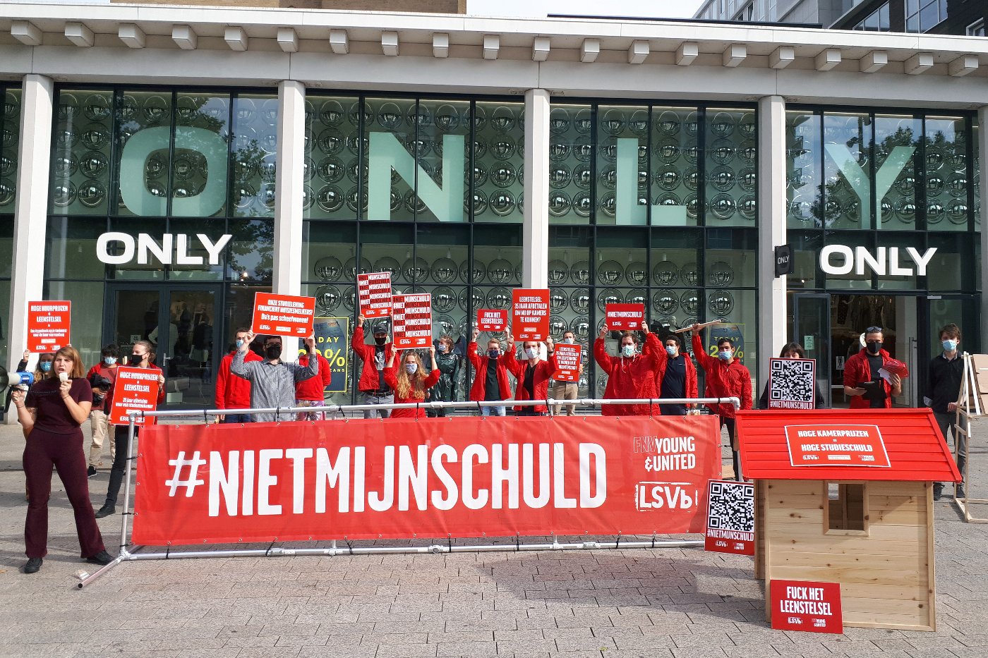 Studentenactie in Nijmegen