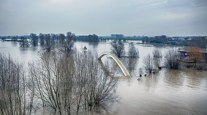 Hoog water Nijmegen 2018 Hoog water Nijmegen 2018