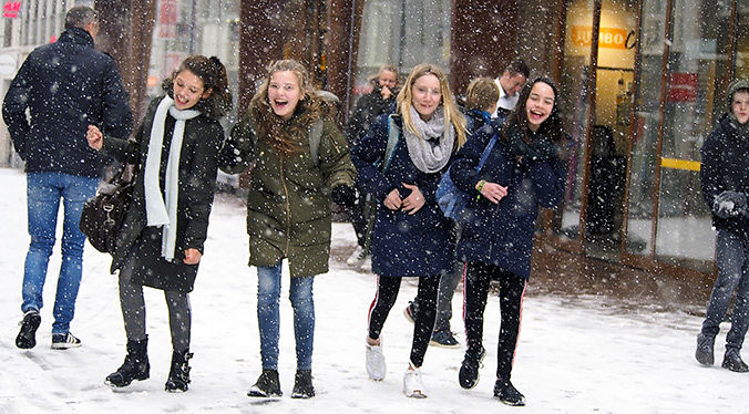 Sneeuw in Nijmegen